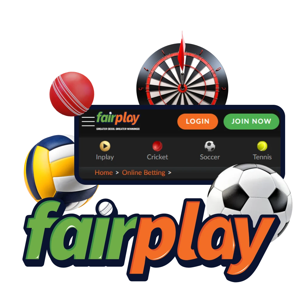 Place your bets on various sports at FairPlay.