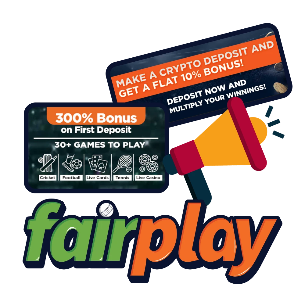 FairPlay offers lots of exclusive bonuses and promotions.